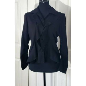 Bala Bala Womens Black Short Button up Dressy Jacket No size tag